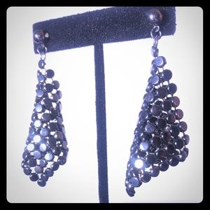 Black Chandelier Earrings - Studio 54